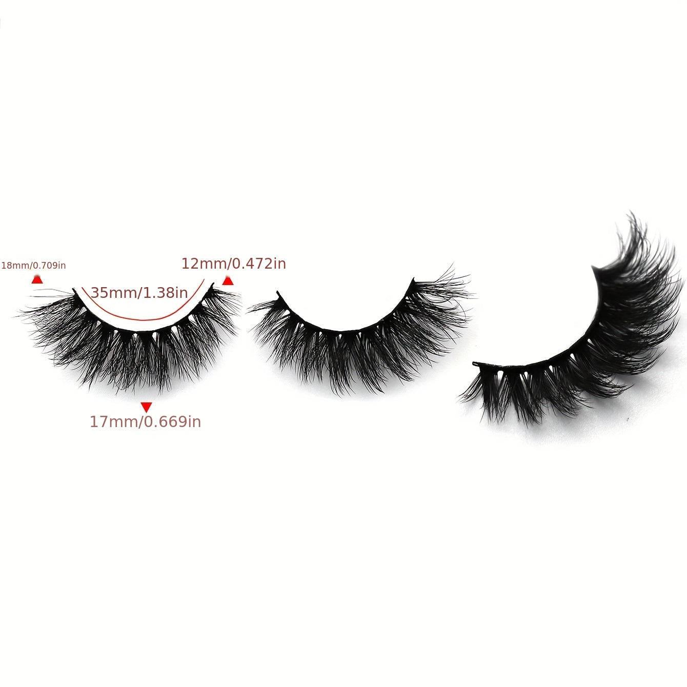 4 Pairs Fluffy Wispy False Eyelashes Daily Cat Cross Style
