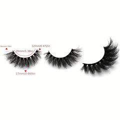 4 Pairs Fluffy Wispy False Eyelashes Daily Cat Cross Style