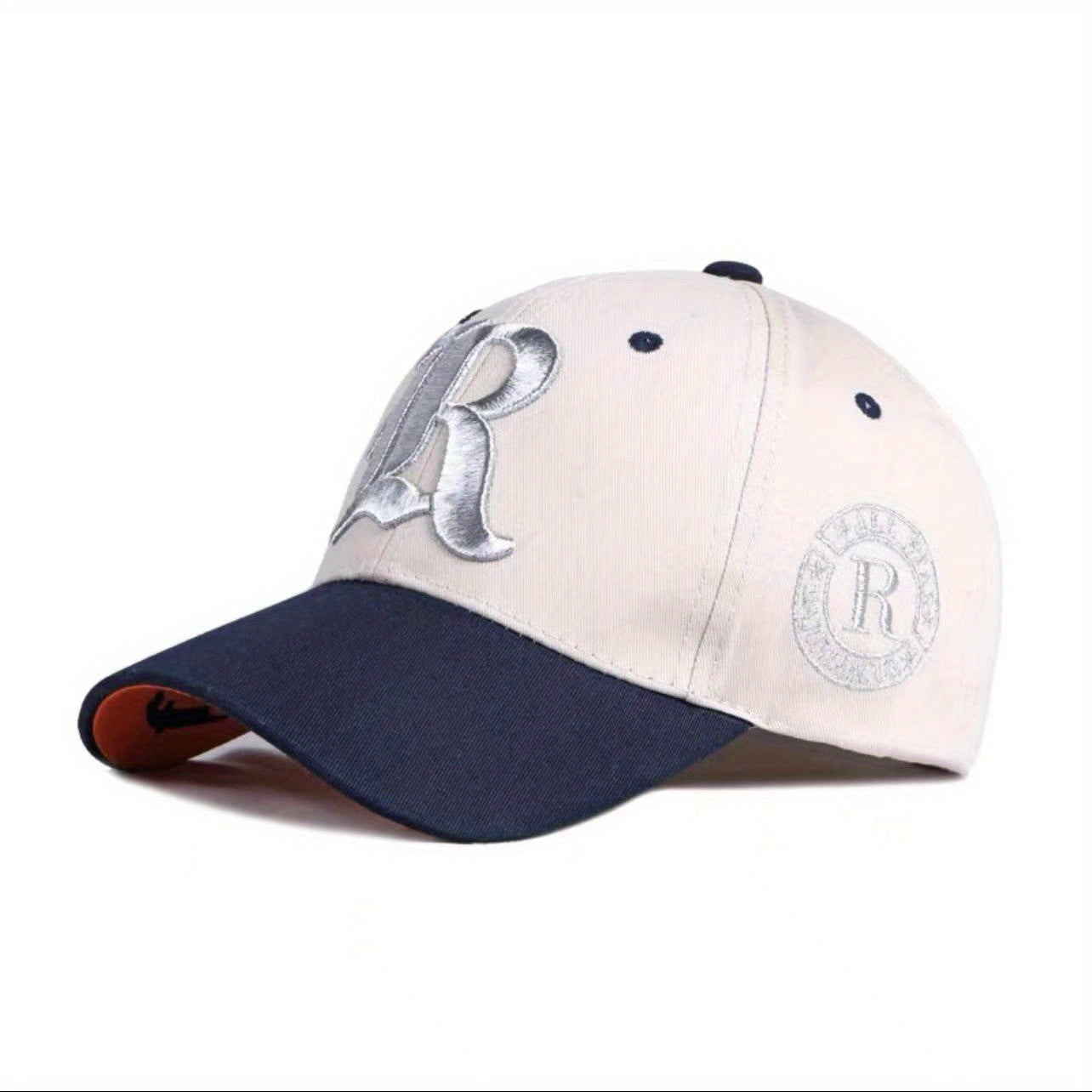 Embroidery Hip Hop Baseball Cap Unisex Block Sun Hats Casual Lightweight
