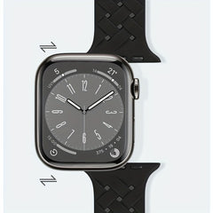 Silicone Braided Strap For IWatch Series Ultra SE 8 7 6 5 4 3 2