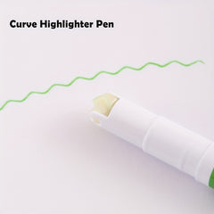 Colored Curve Pens Set of 6 Highlighters Fine Lines for Note Taking