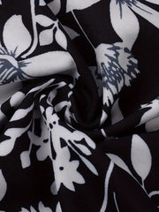 Floral Print Short Sleeve Casual Dress