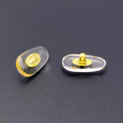 OOLVS Metal Clear Transparent Eyeglass Nose Pads Set