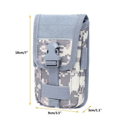 Double Layer Molle Running Belt Bag with Phone Pocket