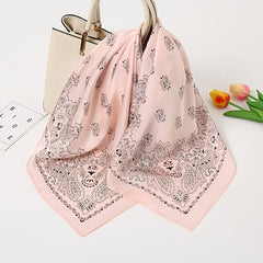 Silky Classic Paisley Bandana Satin Bandana Women's Retro Scarf
