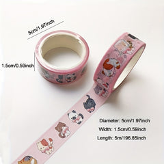 Decorative Adhesive Tape for DIY Crafts and Gift Wrapping