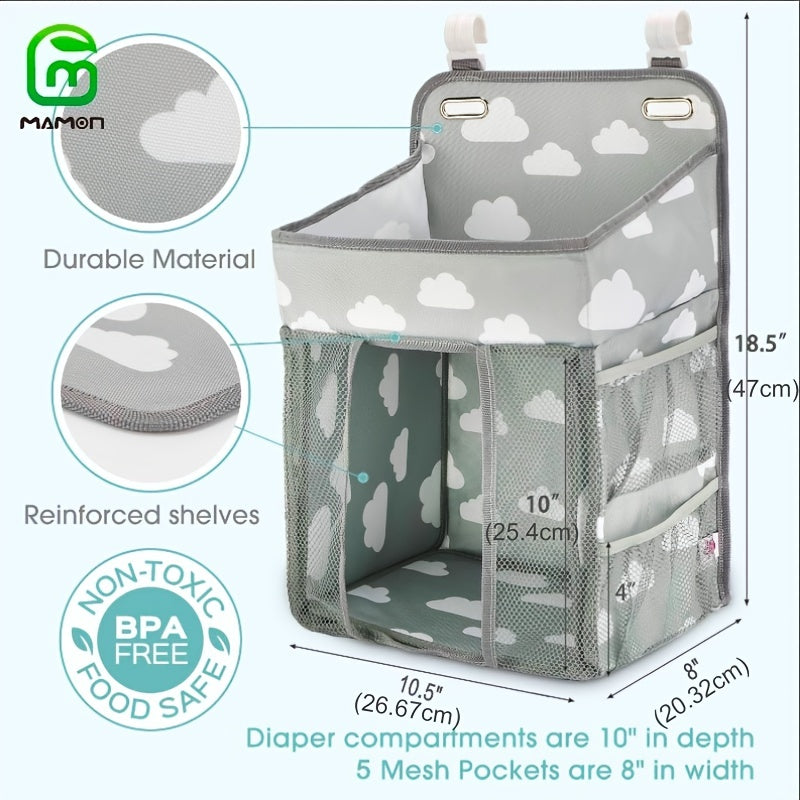 Hanging Diaper Caddy Organizer with Multiple Pockets
