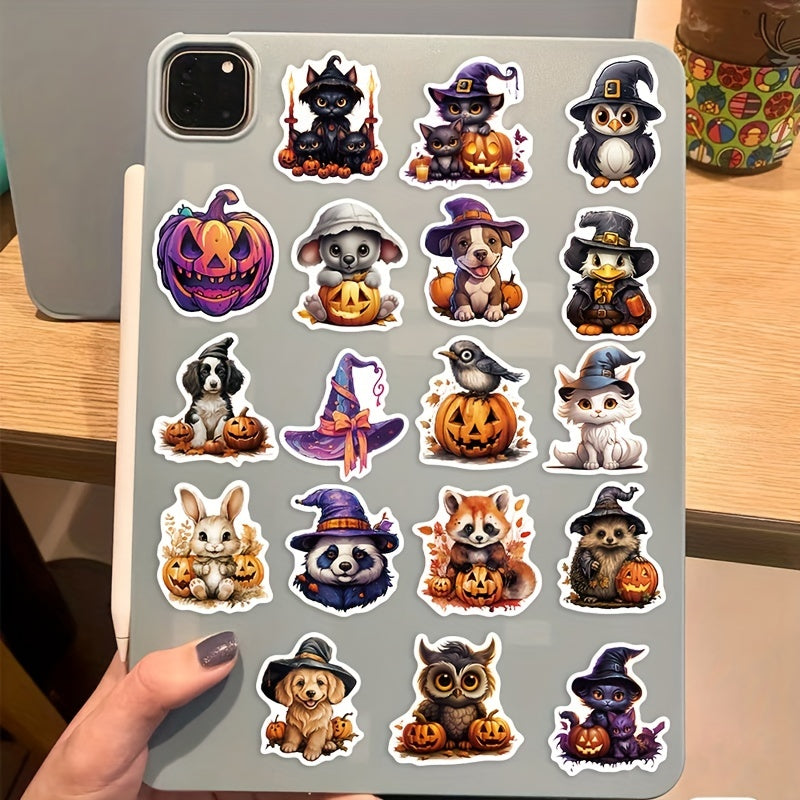 50 Pcs Halloween Animal Stickers Waterproof Vinyl Sea Wildlife Stickers