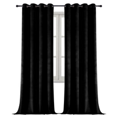Blackout Velvet Curtains for Bedroom Living Room Soft Grommet Top