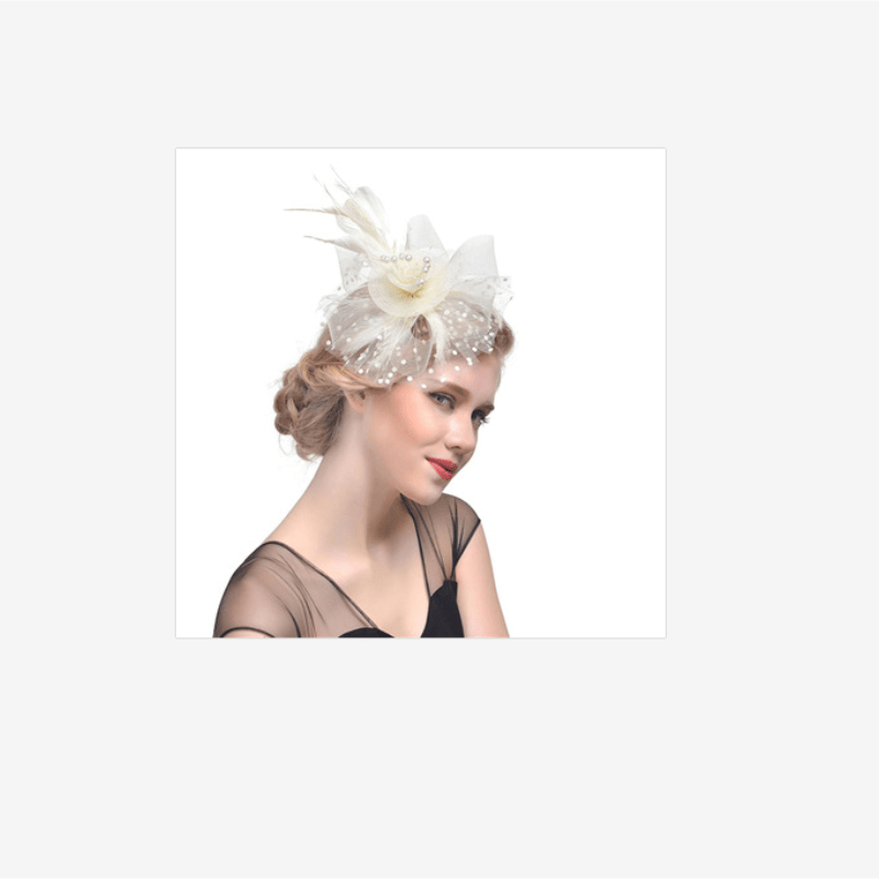 Faux Feather Bridal Head Piece Hair Accessories