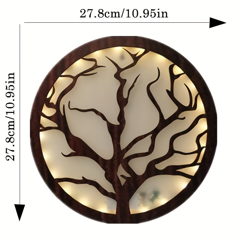 Retro Wooden LED Light Decoration Board