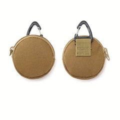 Compact Earphone Storage Bag with Zipper and Buckle