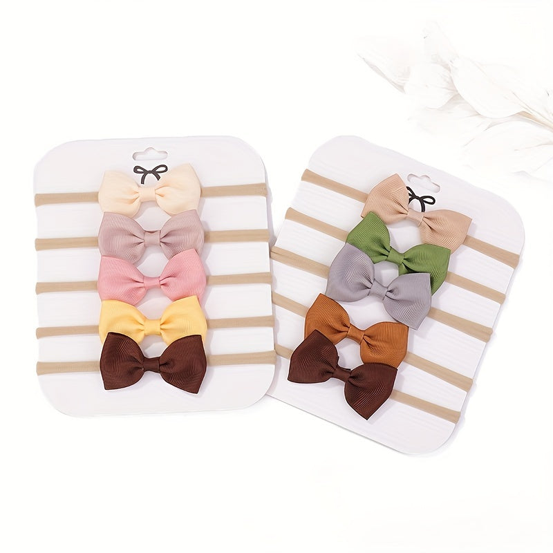 5pcs Bow Headband Hair Accessories for Baby Girls