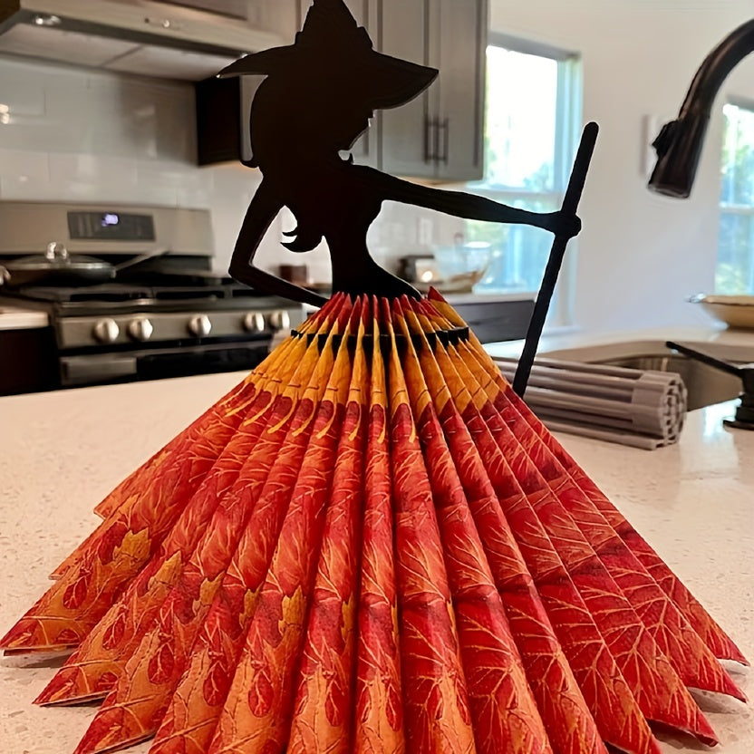 Halloween Witch Napkin Holder for Kitchen and Dining Room Decor