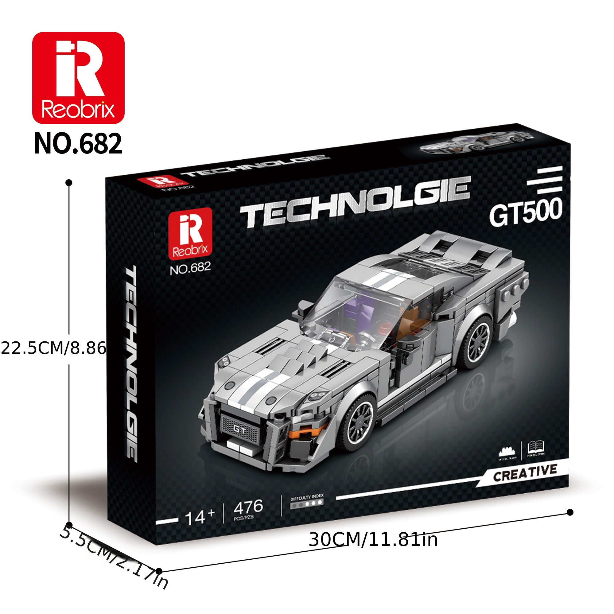 Reobrix Sports Car Model Collection Building Block Toy For Kids