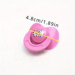 Doll Accessory Set: Pacifier and Bib Dollhouse Play Kit