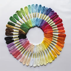 50pcs Cross Stitch Threads Embroidery Floss 8m strand DIY Cross Stitch Embroider