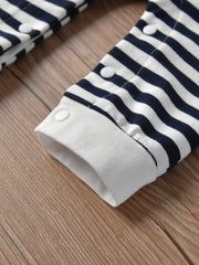 Cute Elephant Stripe Romper for Newborns - Unisex