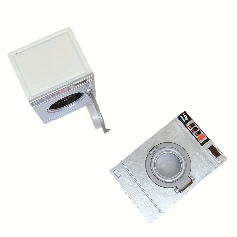 Mini Drum Washing Machine Doll House Accessory