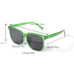 Cat Eye Sunglasses Square Frame Rivet Decor UV400