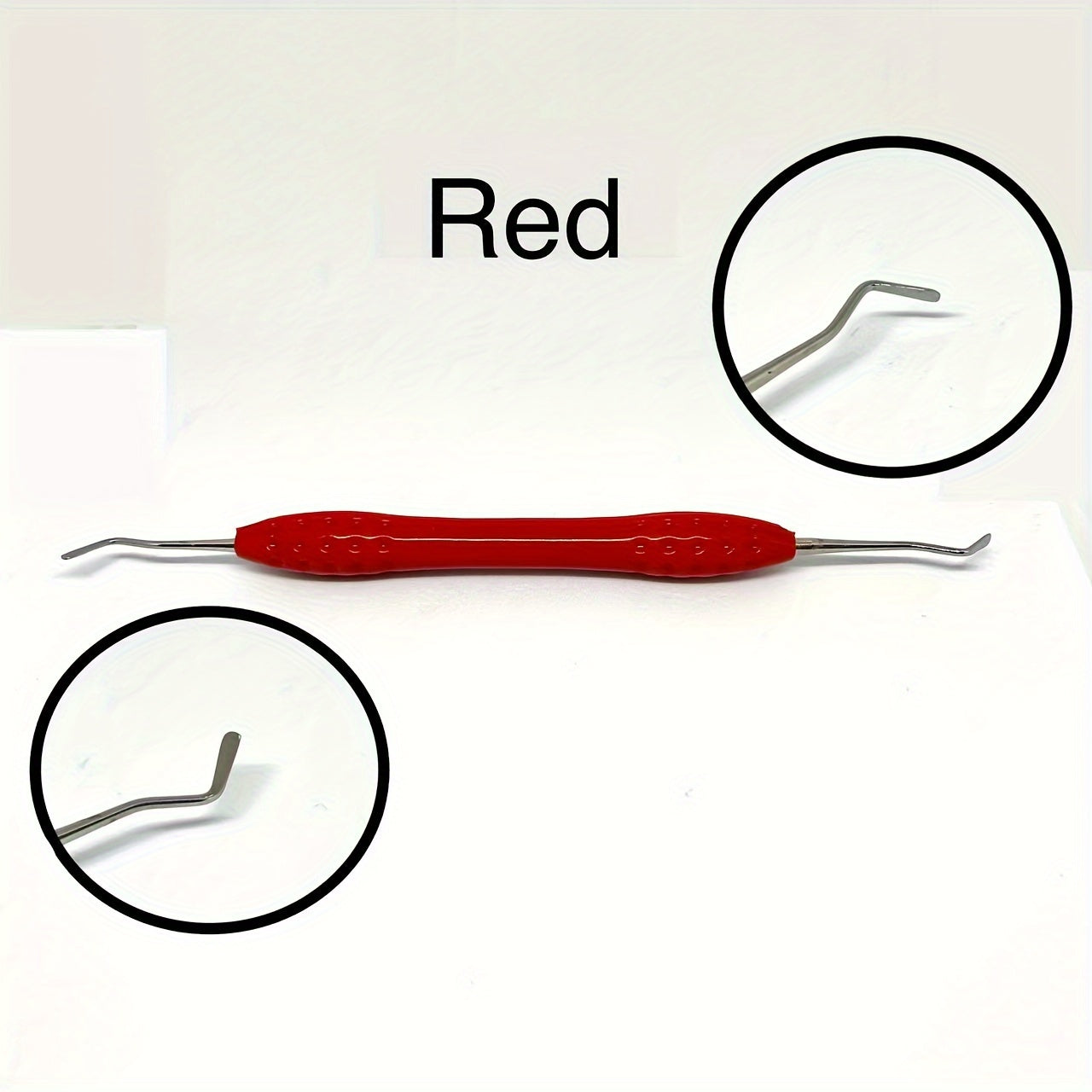7pcs Dental Composite Filling Tools Kit Silicone Handles Stainless Steel