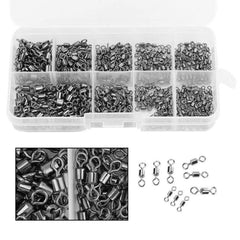 210pcs Fishing Barrel Swivels Set for Saltwater and Freshwater Fishing