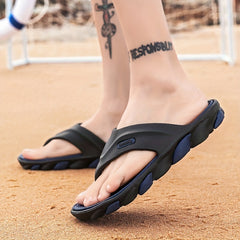 Men's Slip On Flip Flops with Arch Support Lightweight Non-slip Beach Sandals