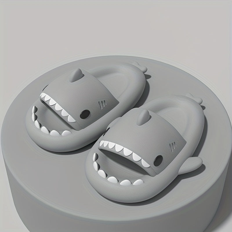 Cartoon Shark Bottom Slippers for Kids Non Slip Lightweight
