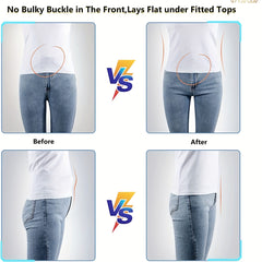 2pcs Women Invisible Elastic Belt for Jeans Pants Dresses