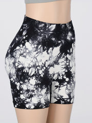 Tie Dye Seamless Yoga Shorts High Waist Butt Lifting