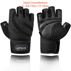 Workout Gloves With Wrist Wrap Non-slip Fitness Gloves for Weightlifting Gym