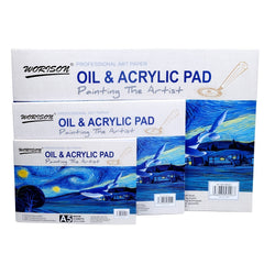 12 Sheets 300gsm Mix Media & Acrylic Paper Pad
