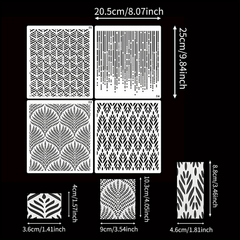 4pcs Wedding Cake Stencils Reusable Cake Decorating Templates DIY Baking