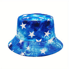 Reversible Bucket Hat Tie Dye Fisherman Cap Sunscreen Basin Hats