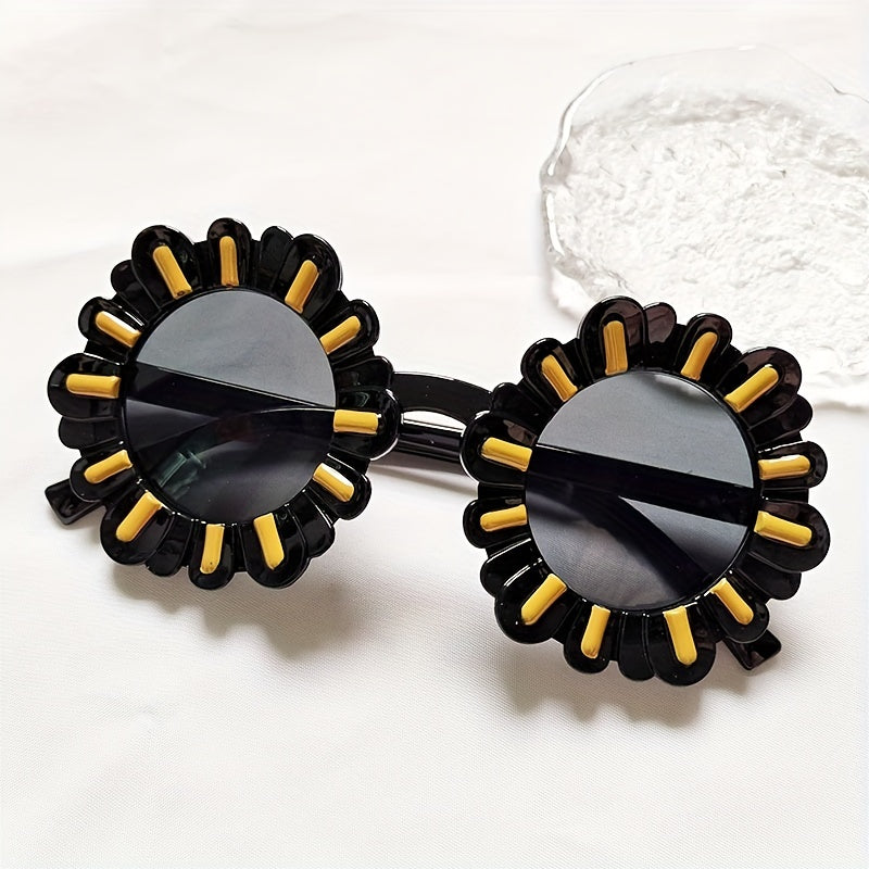 Kids Sunflower Sunglasses UV Protection for Hiking Travel