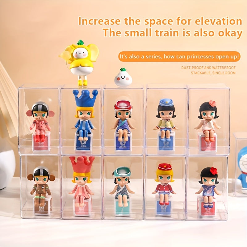 Small Model Storage Box Dust Proof Case Transparent Showcase Organizer