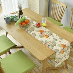 Autumn Morandi Pumpkin Vine Table Linen Set