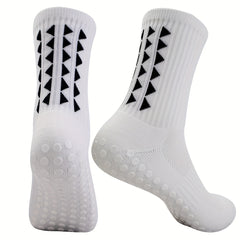 Men's Mid Crew Sport Socks Non Slip Shock Absorption