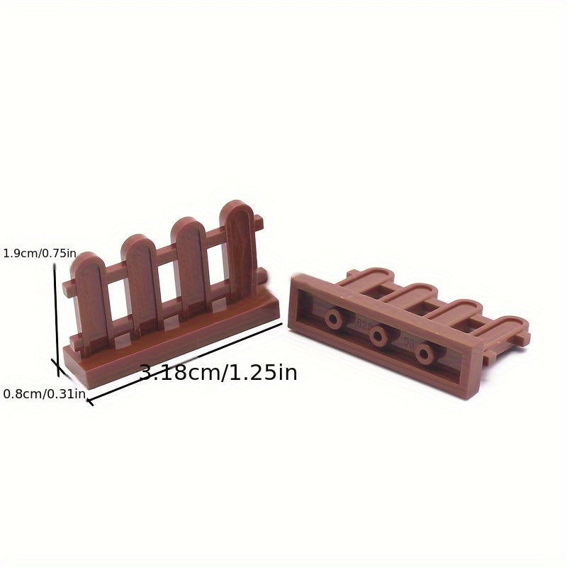 10pcs Wooden Building Blocks Set for Animal Scenes & Farm Toy Sets