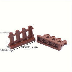 10pcs Wooden Building Blocks Set for Animal Scenes & Farm Toy Sets