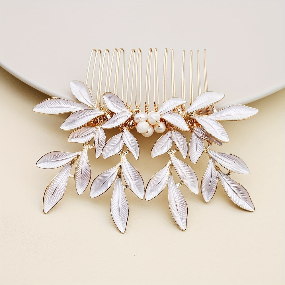 Faux Pearl Bridal Hair Comb Wedding Hair Accessories
