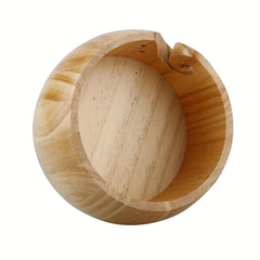Vintage Yarn Storage Container Wooden with Holes Crochet Kit Basket