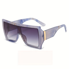 Y2K Oversized Square Sunglasses Mod Gradient UV400