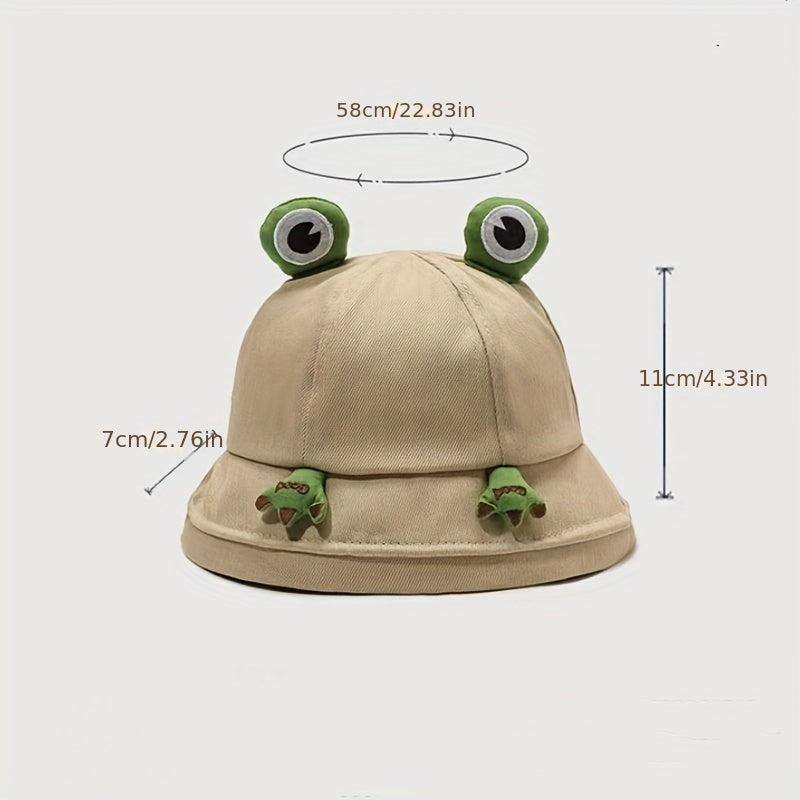 Frog Hat for Kids Sun Protection Outdoor Basin Hat
