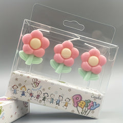 Flower Candle Birthday Party Decor Retro Toy