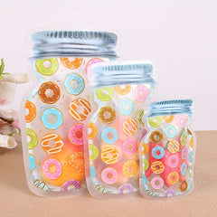 10pcs Bottle Shaped Food Storage Bags for Shopping, Parties, Birthdays