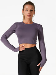 High Impact Long Sleeve Yoga Tee Women's Activewear