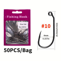50pcs Barbless Jig Nymph Euro Nymph Hooks 10 12 14 16