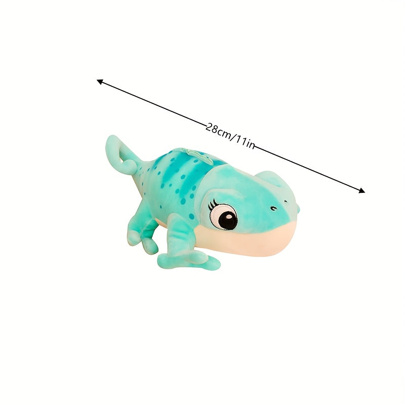 11 inch Chameleon Plush Toy Polyester Cuddly Crawler for Holidays Home Decor