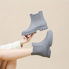 Women's Non slip Rain Boots Waterproof Ankle Boots Wear Resistant Water Shoes